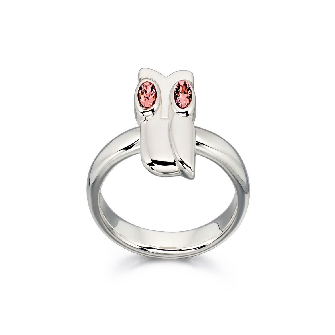 Picture of Silver Owl Ring with Swarovski detail