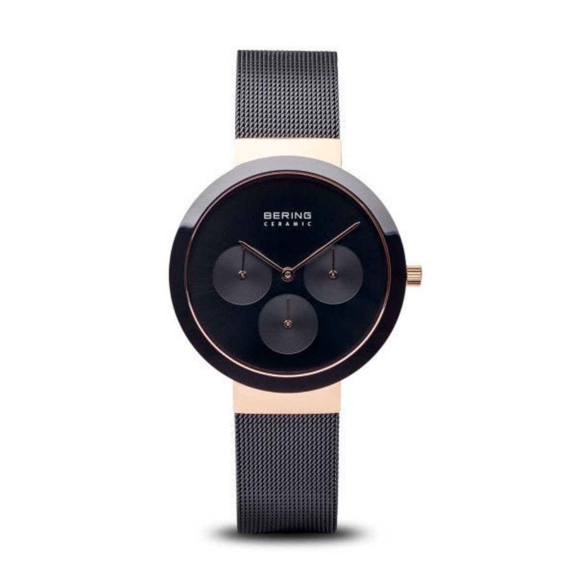 Picture of Bering Black and Rose Gold Chronograph Watch