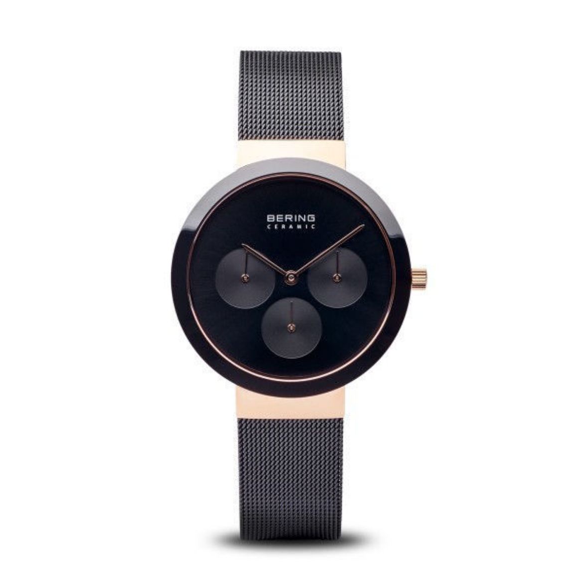 Picture of Bering Black and Rose Gold Chronograph Watch