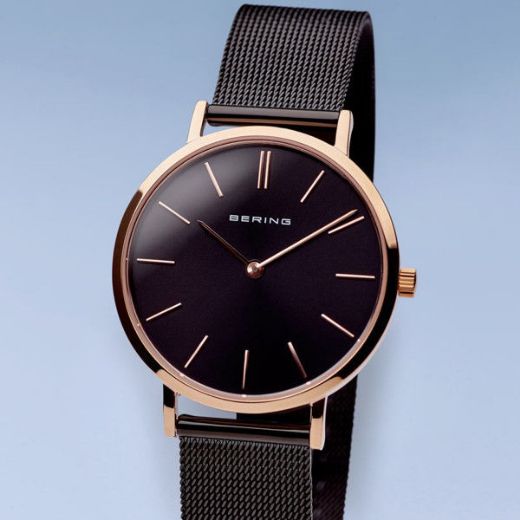 Picture of Bering Ultra Slim Black and Rose Watch