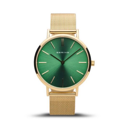 Bering Gold with Green Dial Watch