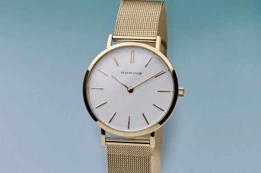 Picture of Bering Ultra Slim Gold Watch