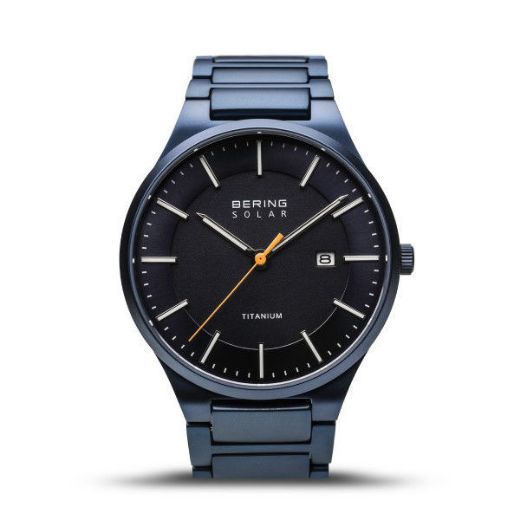 Picture of Bering Solar Titanium Brushed Blue Watch