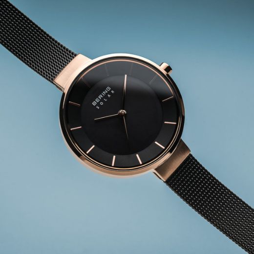 Picture of Bering Solar Thin Black Watch