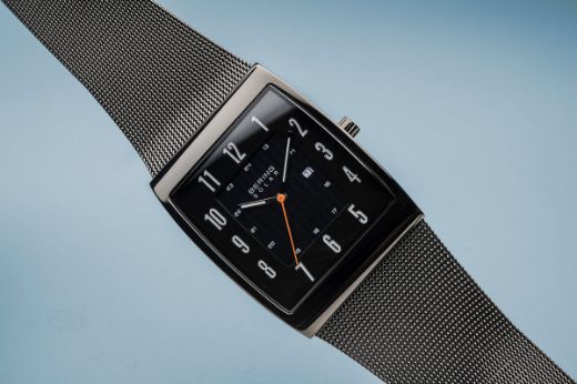 Picture of Bering Solar Square Polished Grey Watch