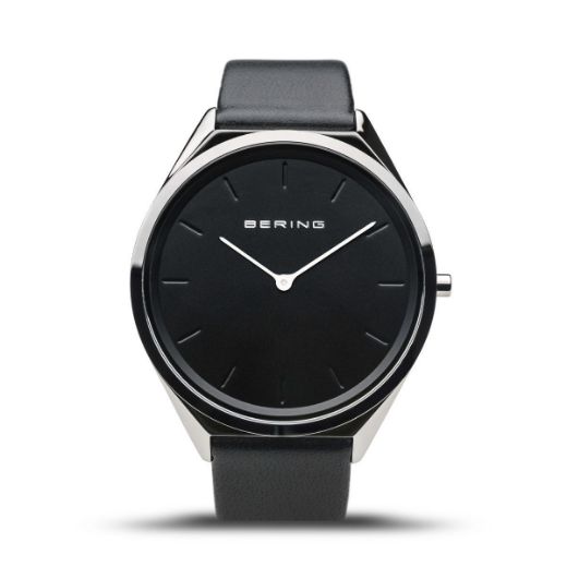 Picture of Bering Ultra Slim Black Leather Watch