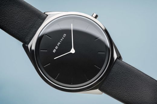 Picture of Bering Ultra Slim Black Leather Watch