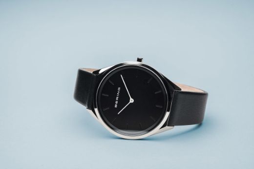 Picture of Bering Ultra Slim Black Leather Watch