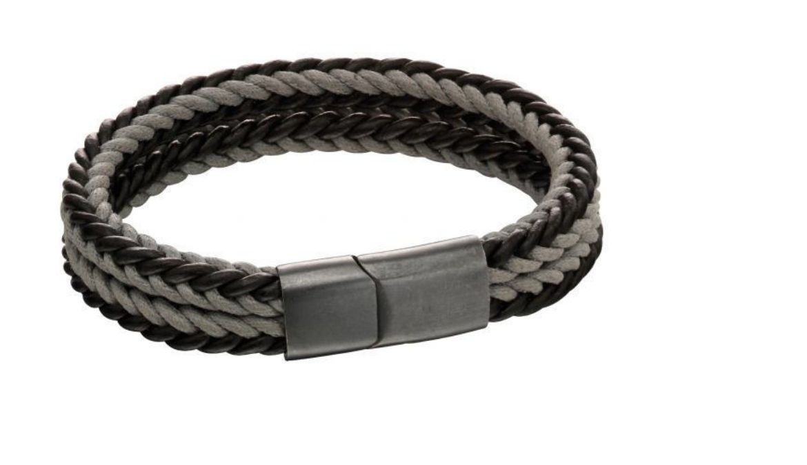 Picture of Grey Woven Dual Colour Clasp Bracelet