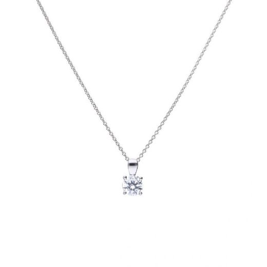 Picture of 1ct Four Claw Solitaire Necklace
