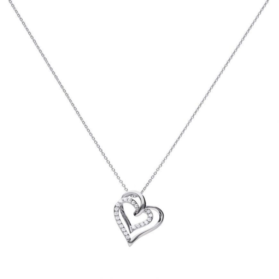 Picture of Overlayed Hearts Necklace