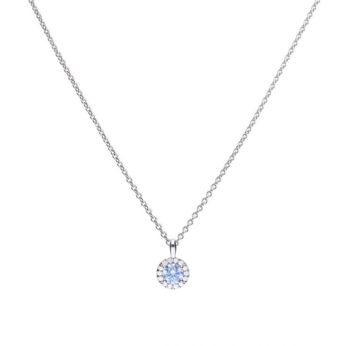 Picture of Sky Blue Zirconia Pave Pendant