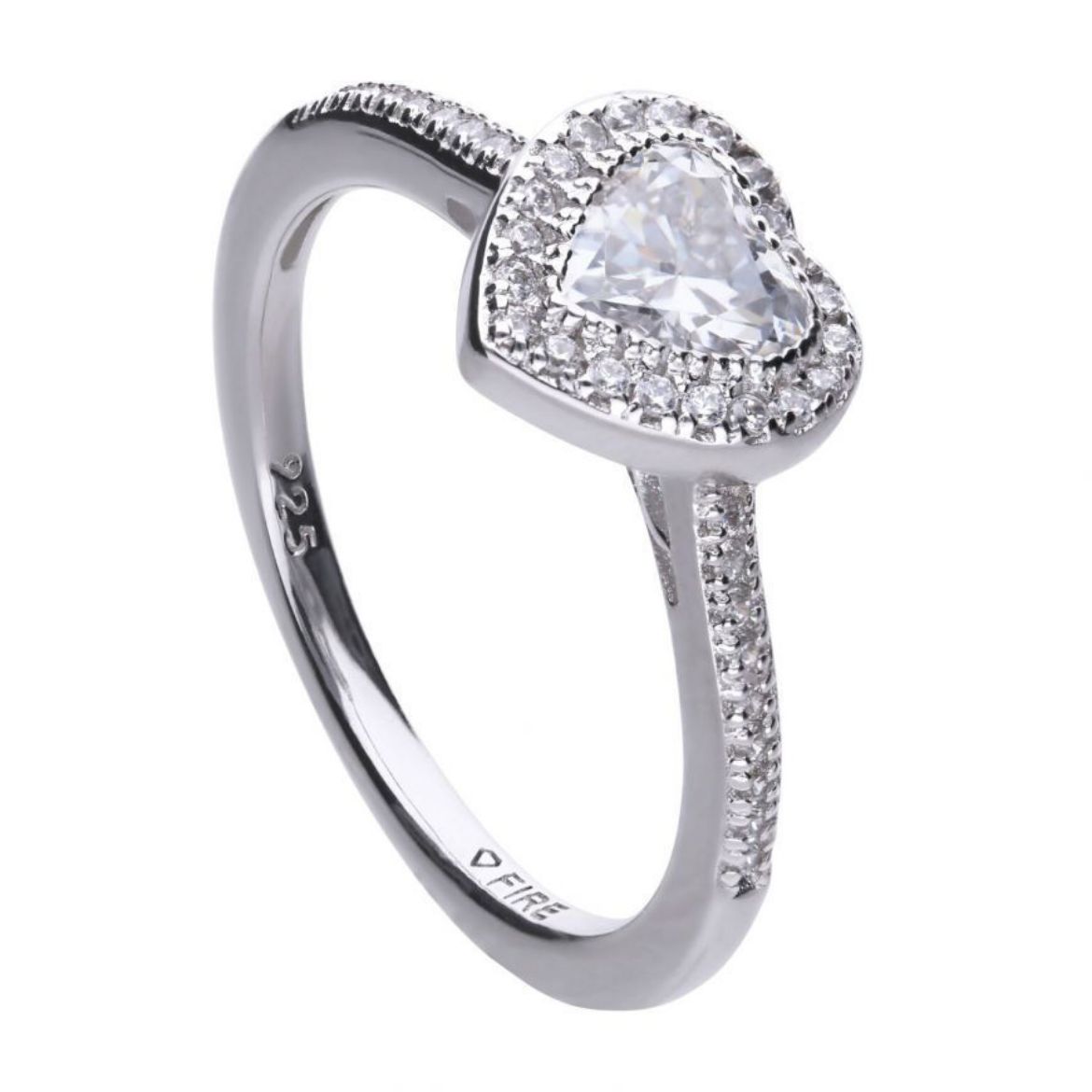 Picture of Heart Pave Set Ring