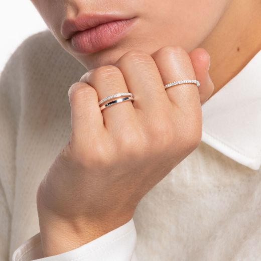 Picture of Double Band Silver Ring