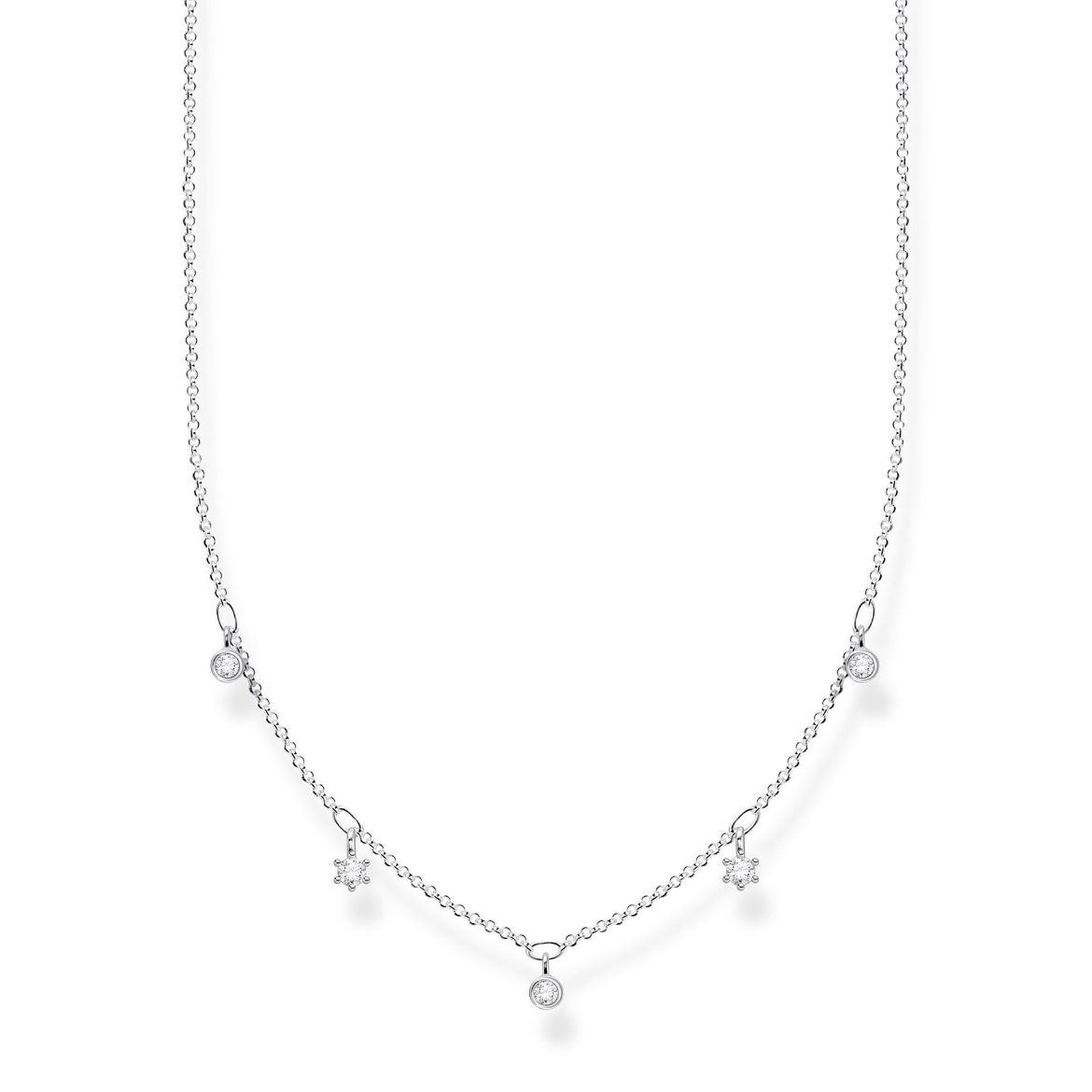 Picture of White Stone Drop Necklace