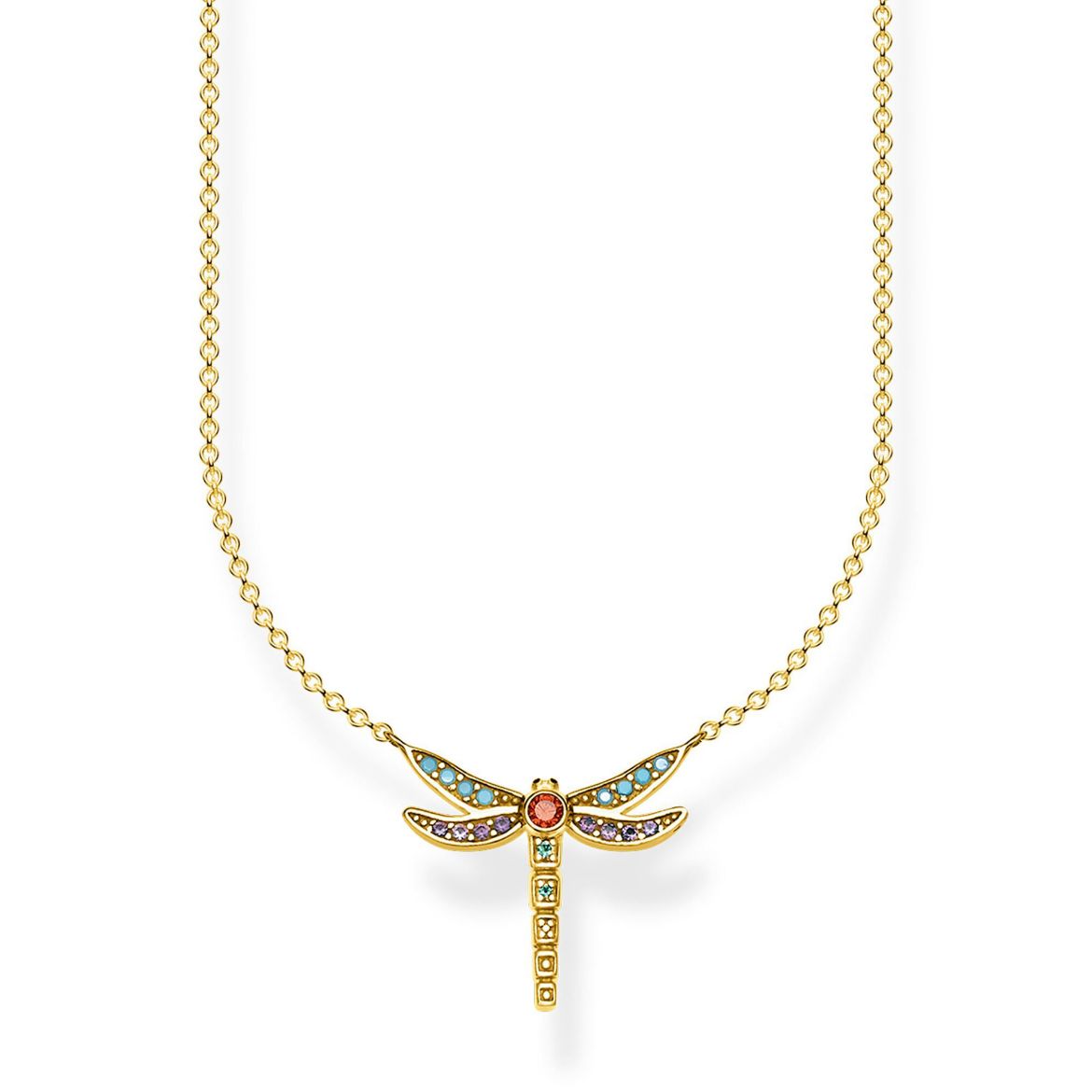 Picture of Colourful Dragonfly Necklace
