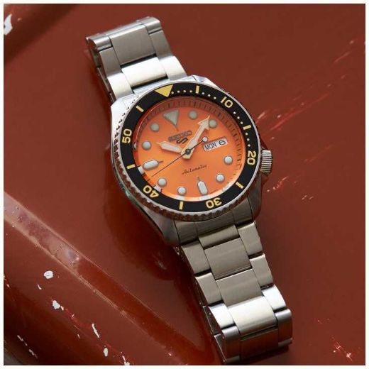 Picture of Seiko 5 Sport Automatic Orange Dial Watch