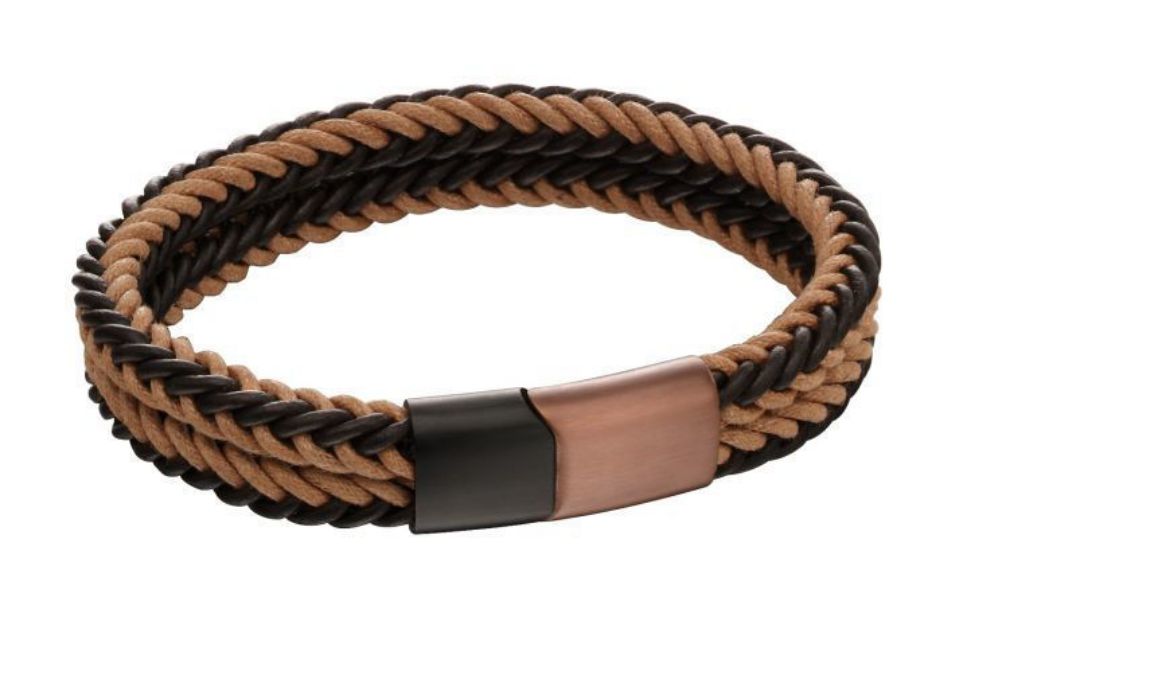 Picture of Brown Woven Dual Colour Clasp Bracelet