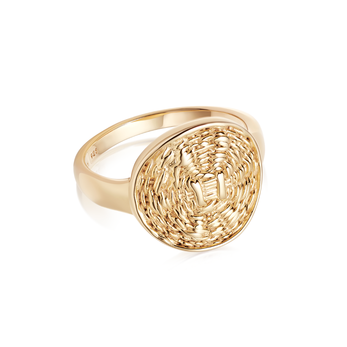 Picture of Artisan Woven Ring 18ct Gold Plate