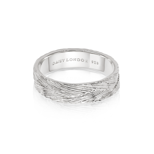 Picture of Artisan Woven Stacking Ring Sterling Silver