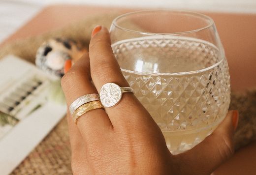 Picture of Artisan Woven Stacking Ring Sterling Silver
