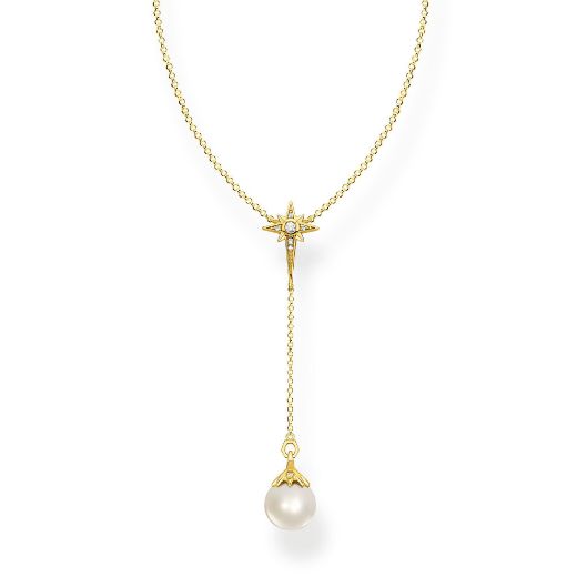 Picture of Pearl Star Necklace in Gold