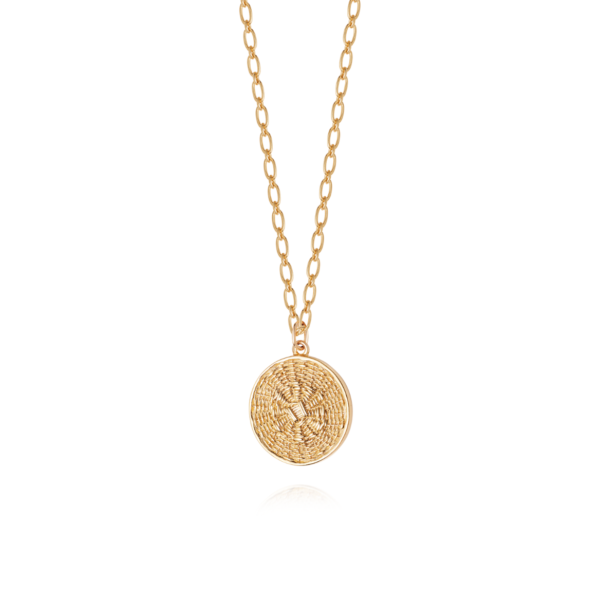 Picture of Artisan Woven Necklace 18ct Gold Plate