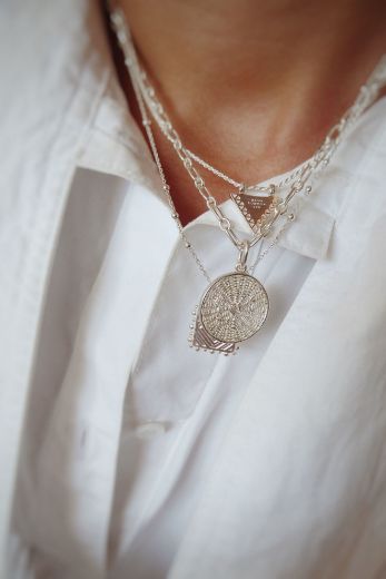Picture of Artisan Woven Necklace Sterling Silver