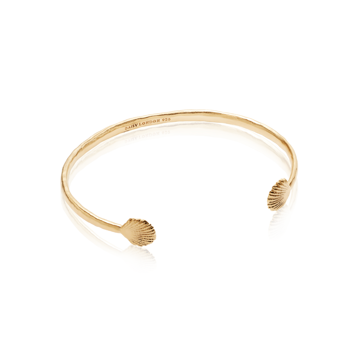 Picture of Isla Shell Cuff Bangle 18Ct Gold Plate