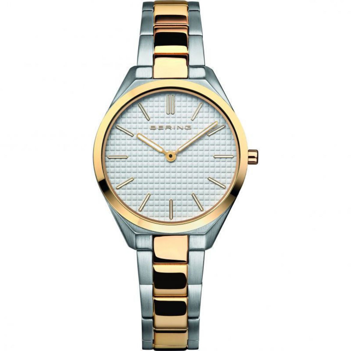 Picture of Ultra Slim Brushed Polished Silver/Gold Watch