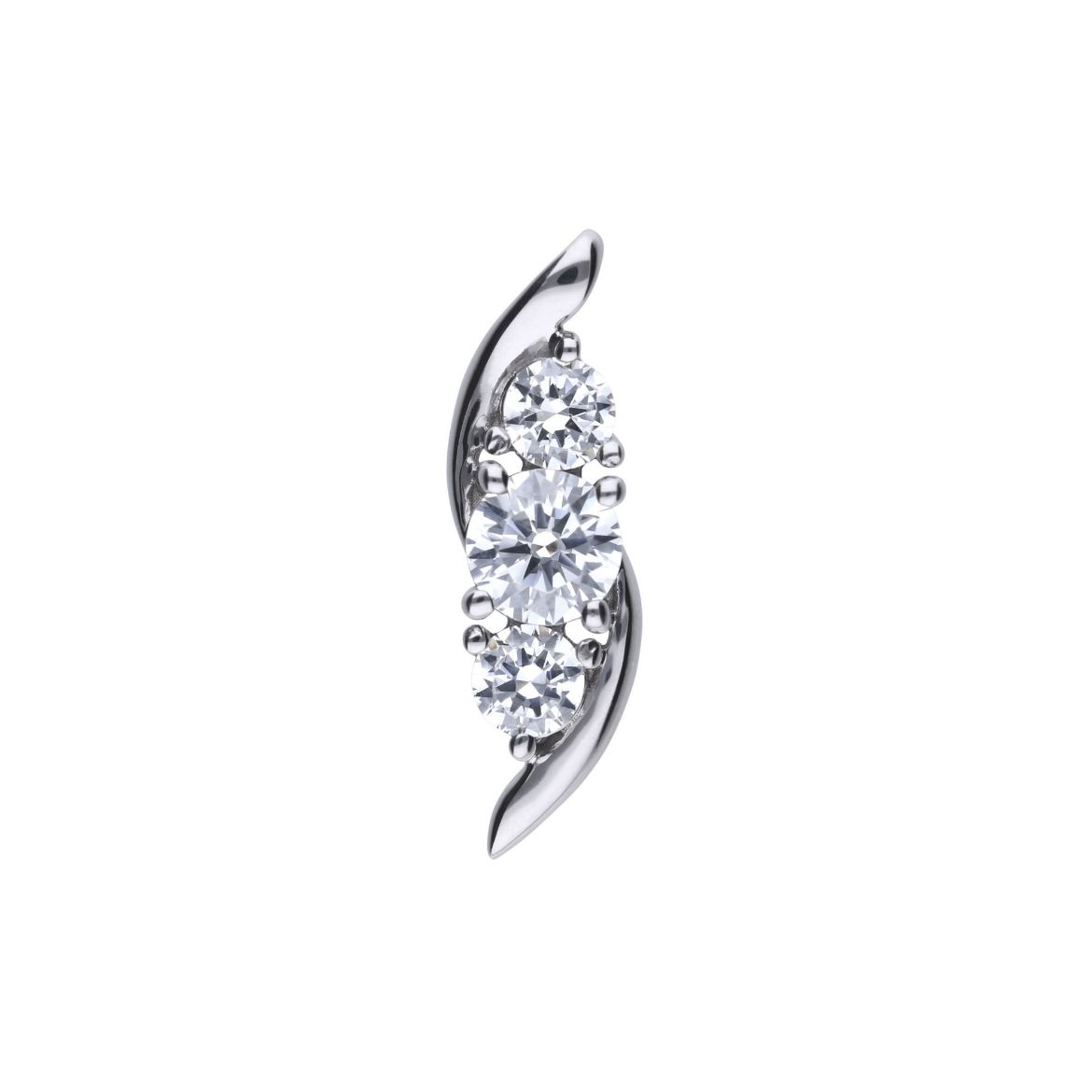 Picture of Triple Stone Swirl Necklace