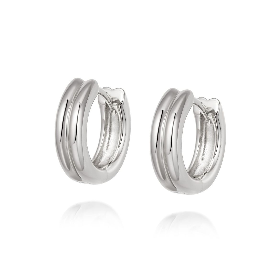 Picture of Huggie Hoop Earrings Sterling Silver - Meryl