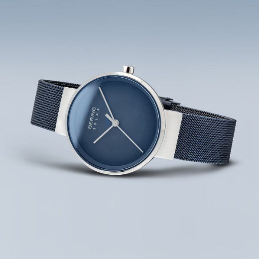 Picture of Solar Blue Watch with Mesh Strap