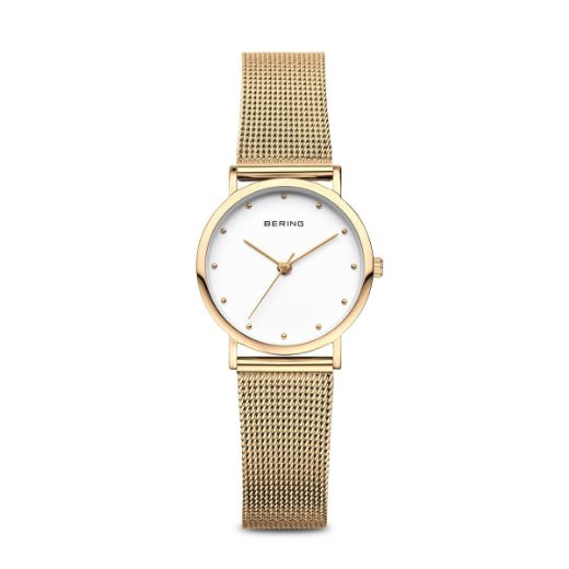 Picture of Classic Bering Watch with Gold Mesh Strap