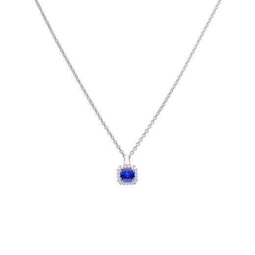 Picture of Blue Cushion Cut Necklace