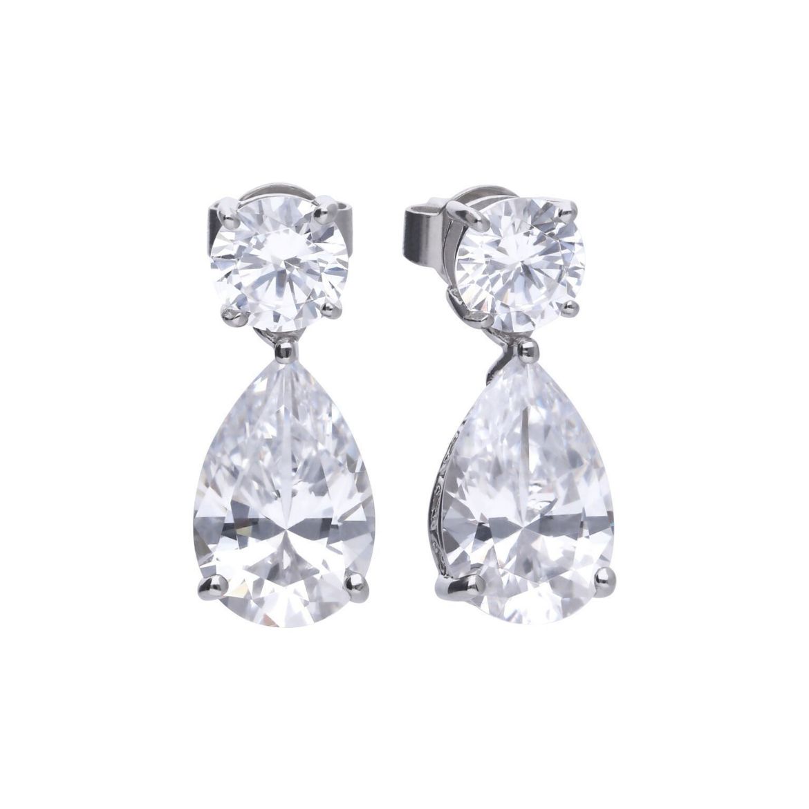 Picture of Teardrop CZ Earrings