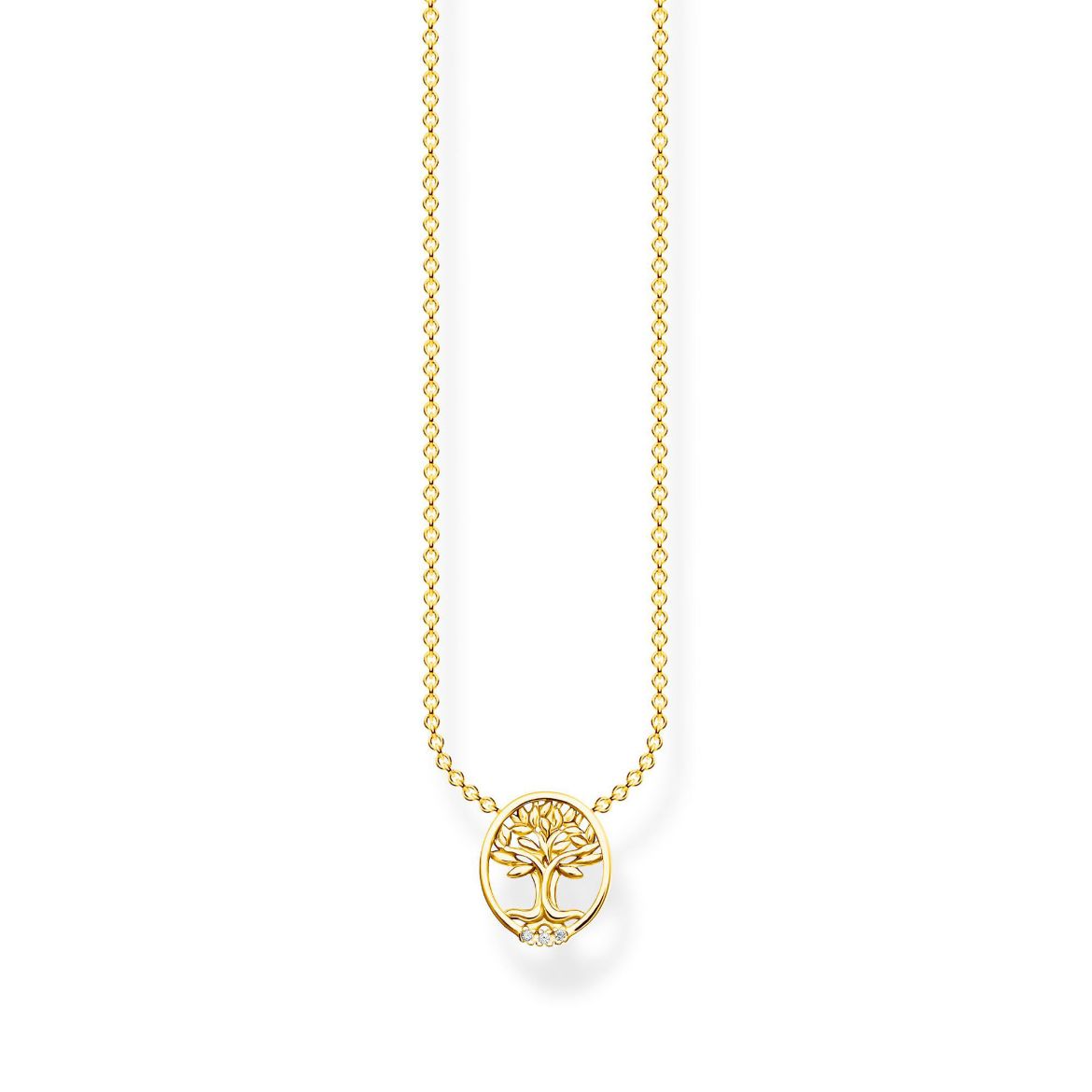 Picture of Gold Tree of Love Necklace with CZ