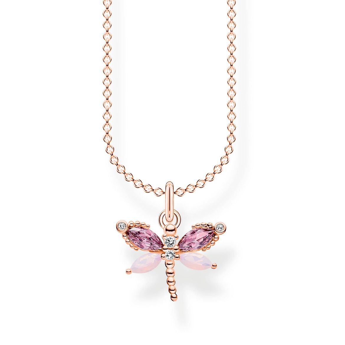 Picture of Dragonfly Rose Gold Necklace