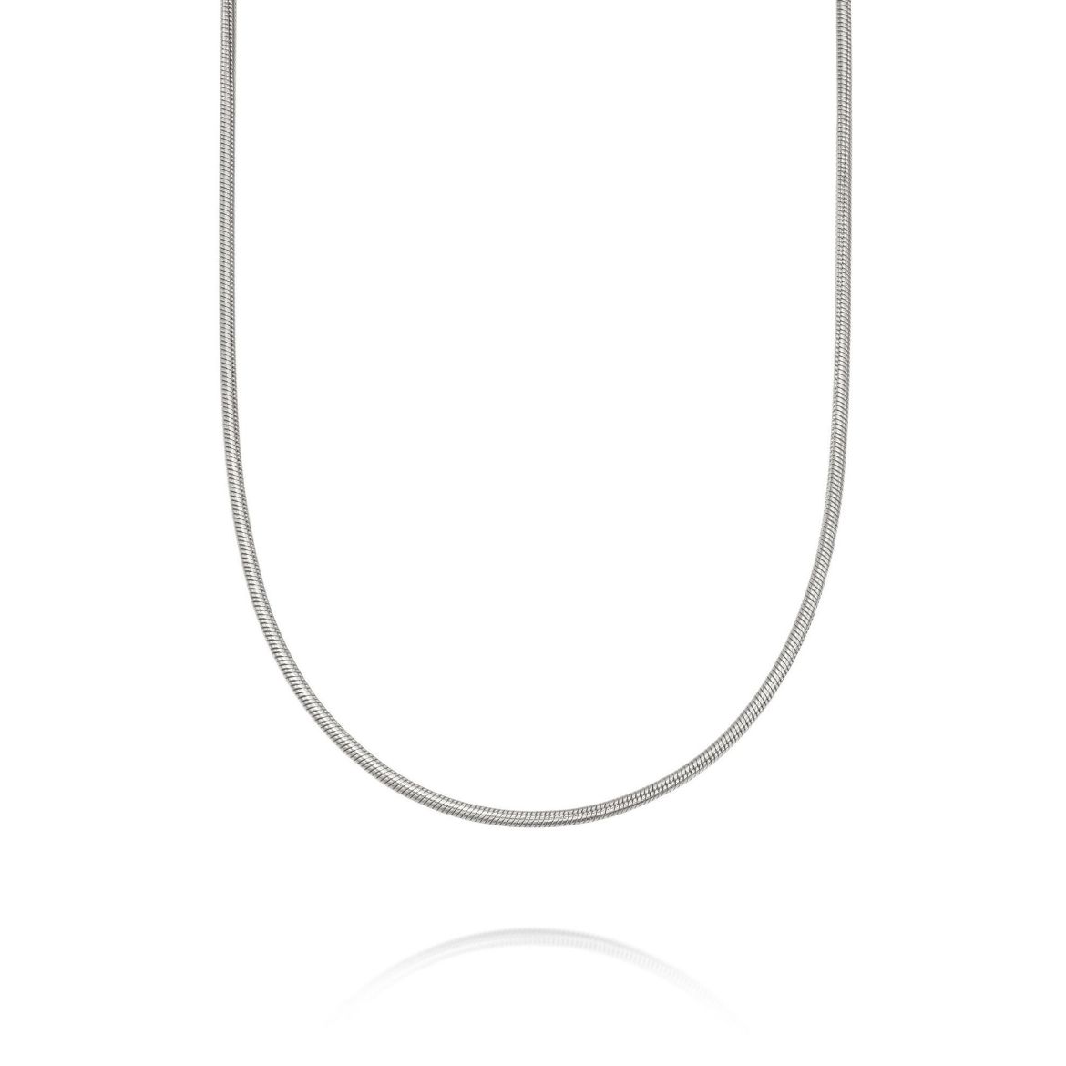 Picture of Chain Round Snake Necklace Sterling Silver