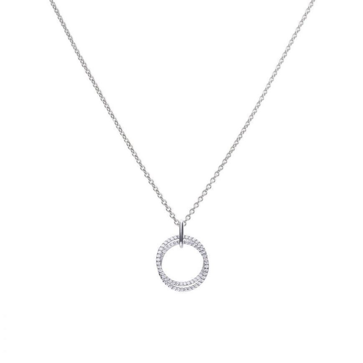 Picture of Entwined Pave Circle Necklace