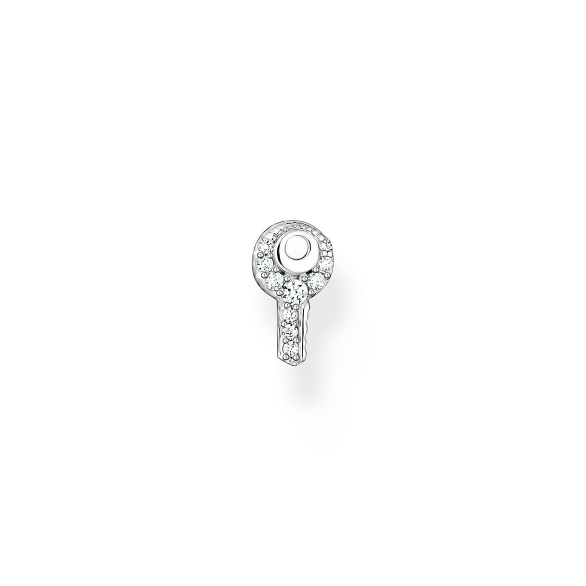 Picture of Single Key Ear Stud in Silver