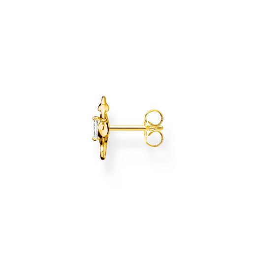 Picture of Single Sea Horse Ear Stud In Gold