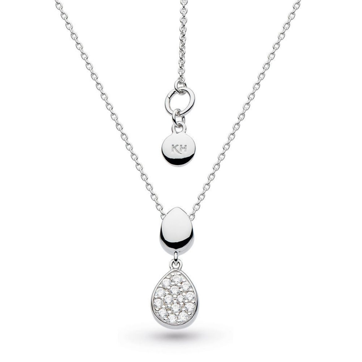 Picture of Coast Pebble Glisten Pavé Necklace