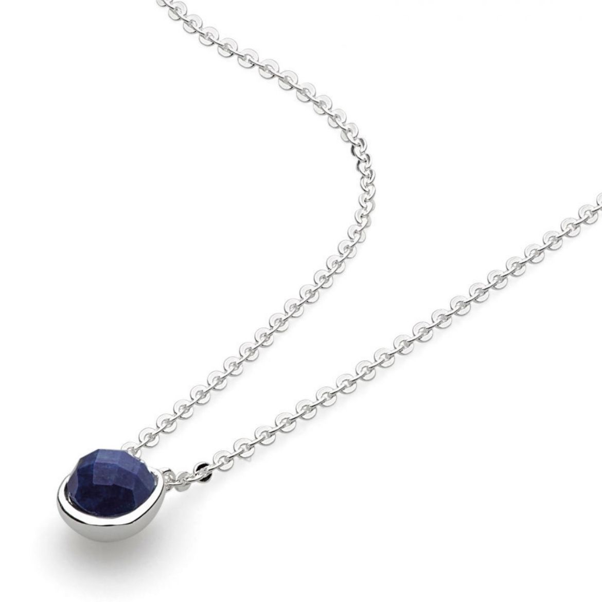 Picture of Coast Pebble Stone Lapis Mini Necklace