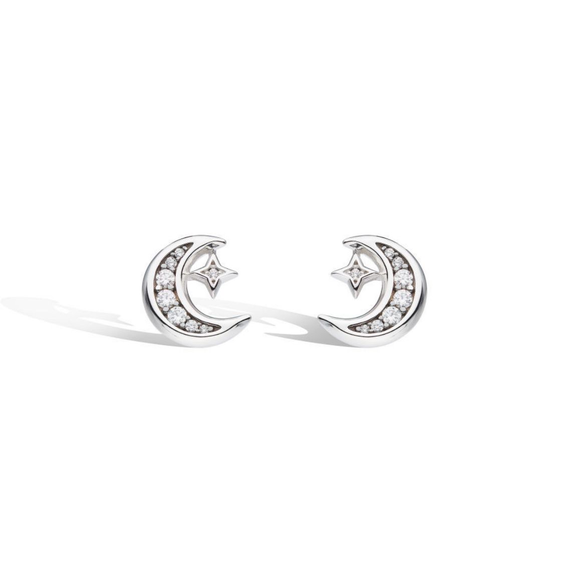 Picture of Revival Céleste Small Crescent Moon Stud Earrings