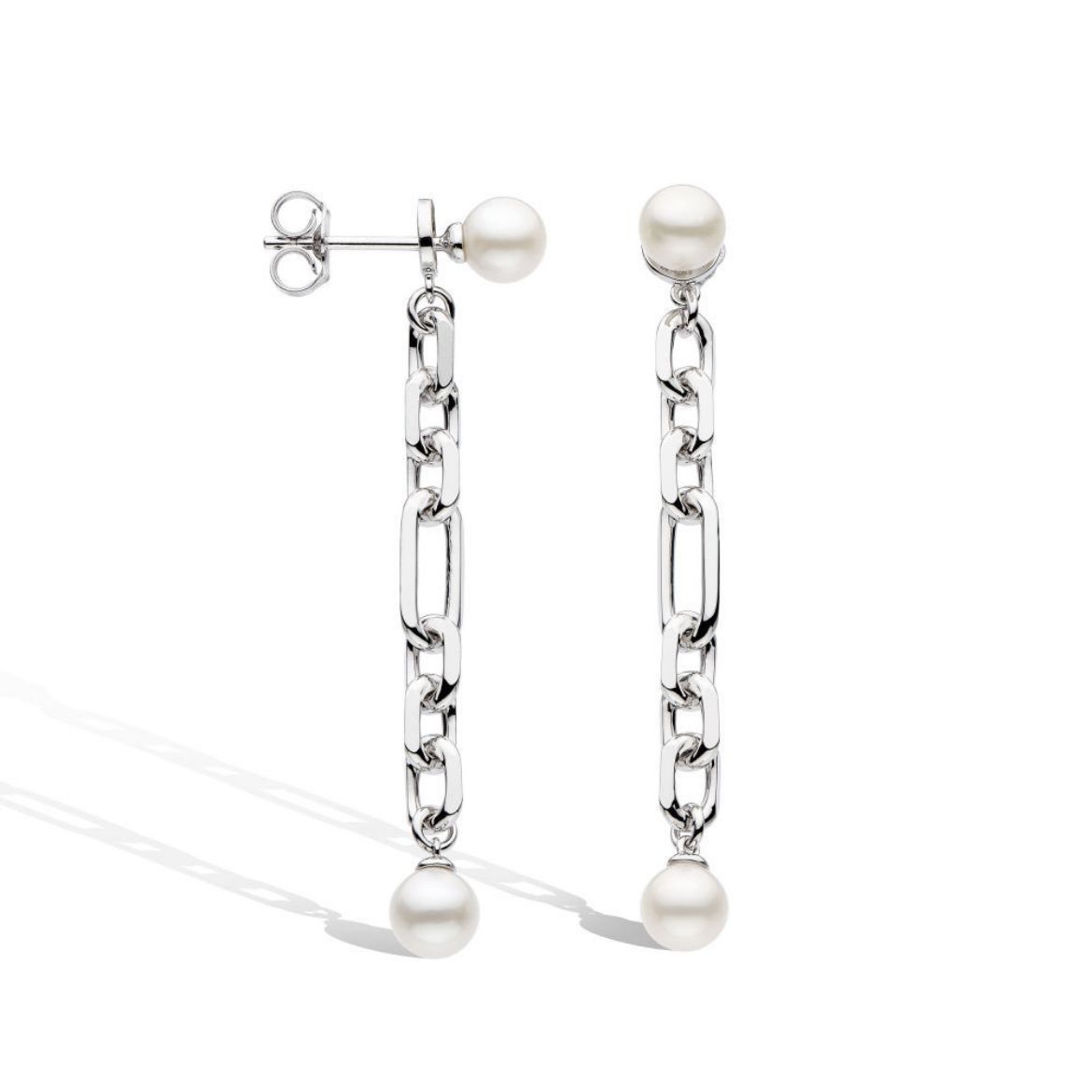 Picture of Revival Astoria Figaro Pearl Chain Link Drop Earrings