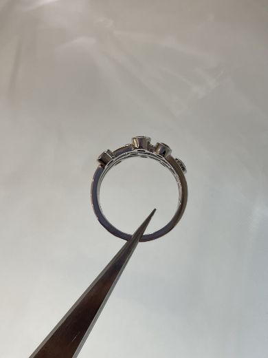 Picture of 18ct White Gold Diamond Bubble Ring