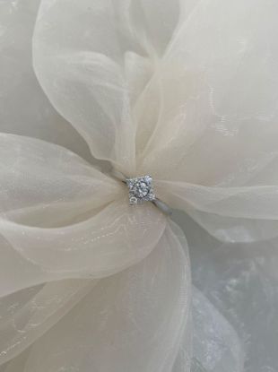 Picture of 9ct White Gold Diamond Halo Ring