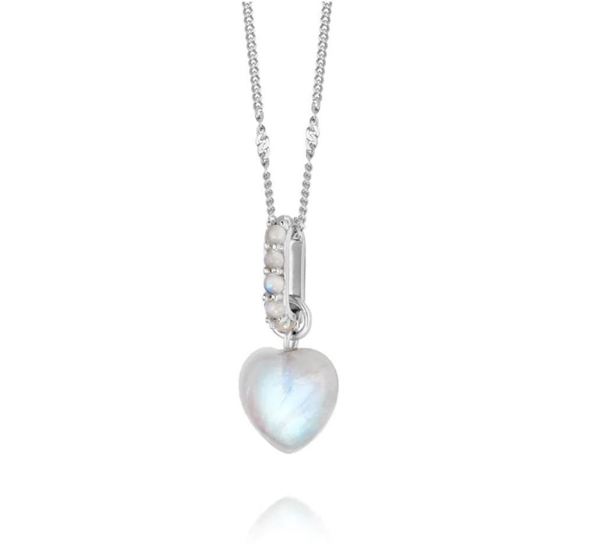 Picture of Beloved Moonstone Heart Drop Pendant