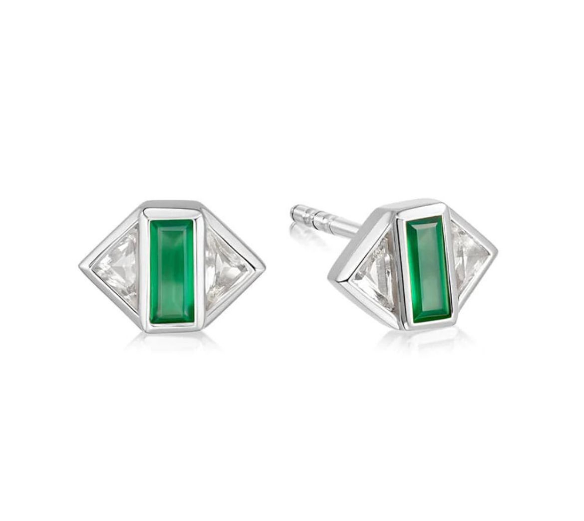 Picture of Beloved Green Onyx Stud Earrings